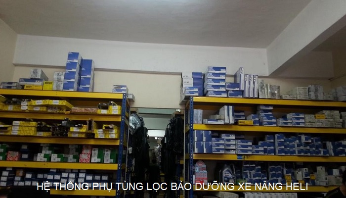 Hệ thống kho phụ tùng lọc bảo dưỡng xe nâng HELI