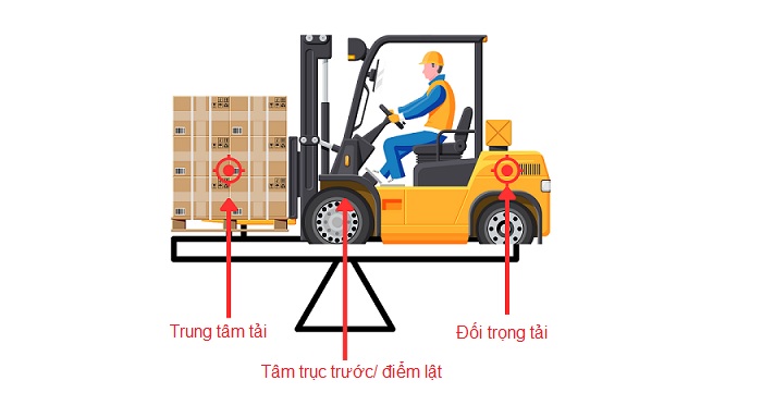 Trung tâm tải xe nâng bố trí các vị trí
